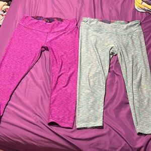 Blue and purple flipped pants size medium women